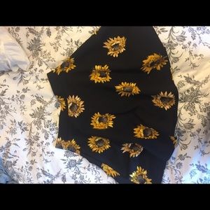 Sunflower skater skirt